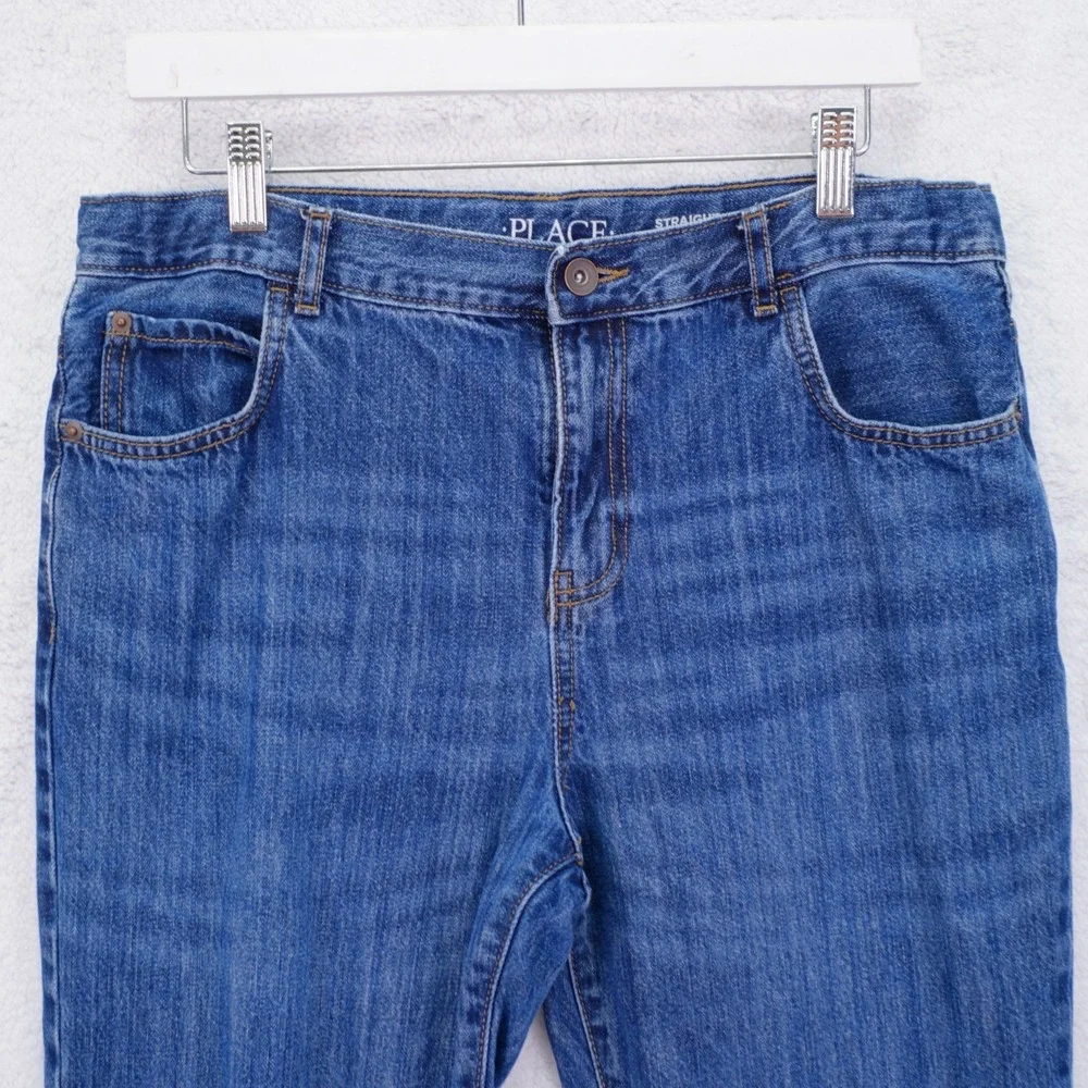 The Children's‎ Place Straight Jambes Droites Blue Denim Boys Jeans 18 Husky